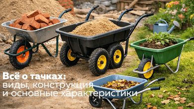 Всё о тачках: виды, конструкция и основные характеристики