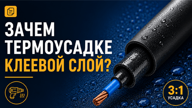Зачем термоусадке клеевой слой