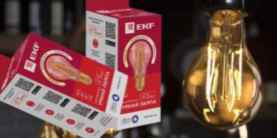 Умная филаментная лампа Connect E27 Wi-Fi от EKF