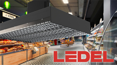 Светильник Store X от LEDEL —решение для межстеллажных пространств в магазинах 