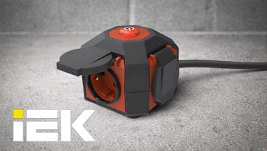 Удлинитель на магните IP44 от IEK — для подключения мощного промышленного оборудования