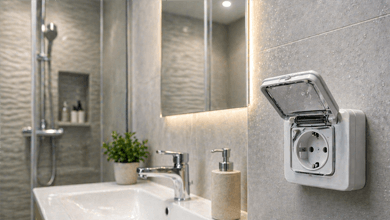 Особенности монтажа розеток в ванной комнате