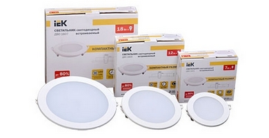 Обновленная линейка ультратонких панелей ДВО Downlight IEK