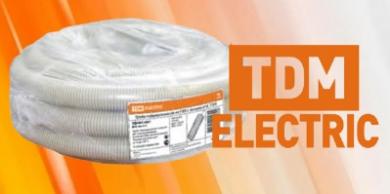 Трубы гофрированные тяжелые из ПВХ от TDM ELECTRIC