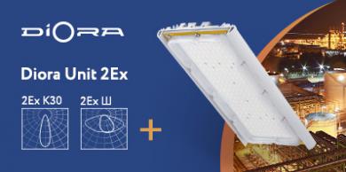 Расширение линейки светильников Diora Unit 2Ex