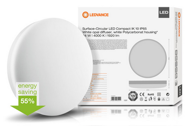 Ударопрочные светодиодные светильники LEDVANCE SURFACE COMPACT IK10
