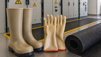 Диэлектрические средства защиты: перчатки, обувь, ковры