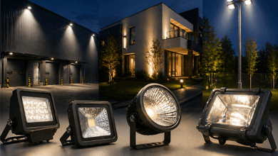 Прожекторы. Виды и применение