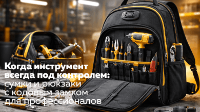 Когда инструмент всегда под контролем: сумки и рюкзаки с кодовым замком для профессионалов