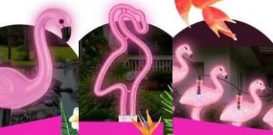 Садовые светильники-фламинго от ЭРА