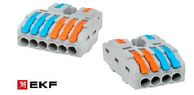 Строительно-монтажные клеммы PROxima EKF для проводов до 4 мм2