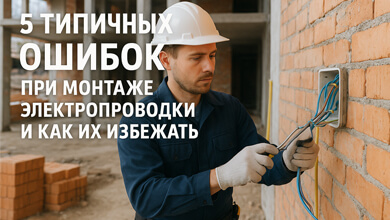 5 типичных ошибок при монтаже электропроводки и как их избежать