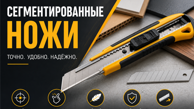 Сегментированные ножи: удобство и точность в работе
