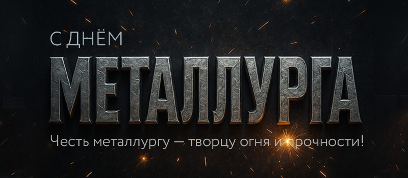 С Днём металлурга! С Днём металлурга!