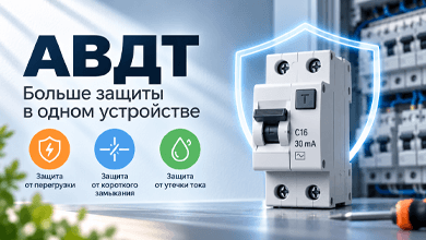 АВДТ: автомат и защита от утечки в одном устройстве