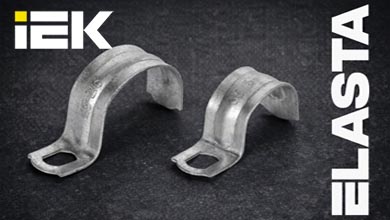 Скобы ELASTA 8×6 мм от IEK: для металлорукавов, труб и кабельных линий