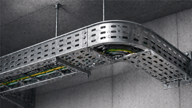 Перфорированный кабельный лоток: применение и монтаж