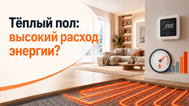 Почему тёплый пол потребляет слишком много энергии