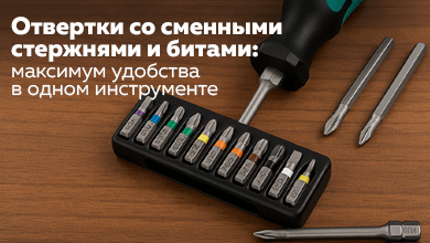 Отвертки со сменными стержнями и битами: максимум удобства в одном инструменте