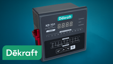 Запуск обновлённой платформы регулятора реактивной мощности серии КР-101 ТМ DeKraft от Систэм Электрик
