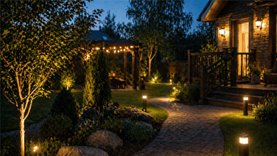 Освещение дачных участков и придомовых территорий