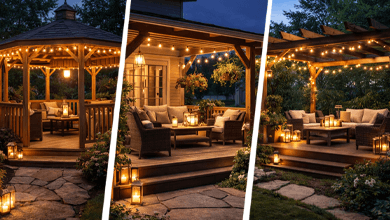 Все в сад: освещение беседок, веранд и террас  