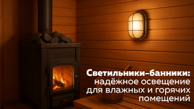 Светильники-банники: надёжное освещение для влажных и горячих помещений