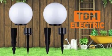 Садово-парковые светильники НТУ 03-150-500 (шар) и наконечники для установки в грунт SQ0330-0431/0432 от TDM ELECTRIC