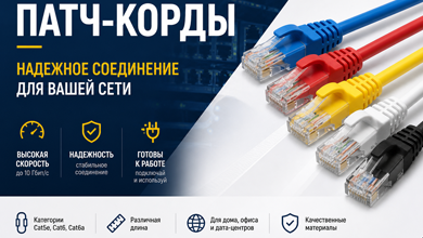 Патч-корды: виды, характеристики и применение в сетях