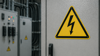 Знаки безопасности электрических установок