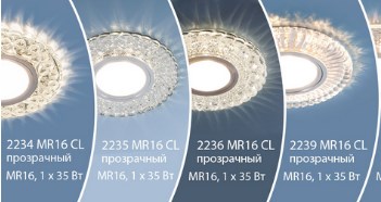 Точечные светильники MR16 с LED подсветкой от Elektrostandard