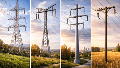 Какими могу быть опоры ЛЭП?