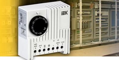 Электронный термостат для электротехнических шкафов УККт NO/NC от IEK