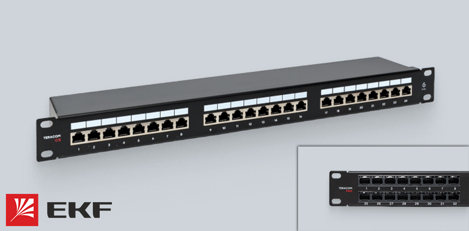 Новость Новая патч-панель TERACOM на 48 разъемов RJ45 от EKF.jpg Новость Новая патч-панель TERACOM на 48 разъемов RJ45 от EKF.jpg