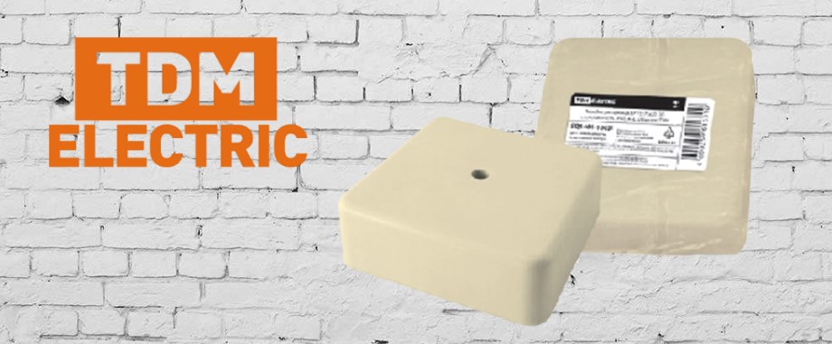 Распаячные коробки в цвете слоновая кость с IP40 от TDM ELECTRIC