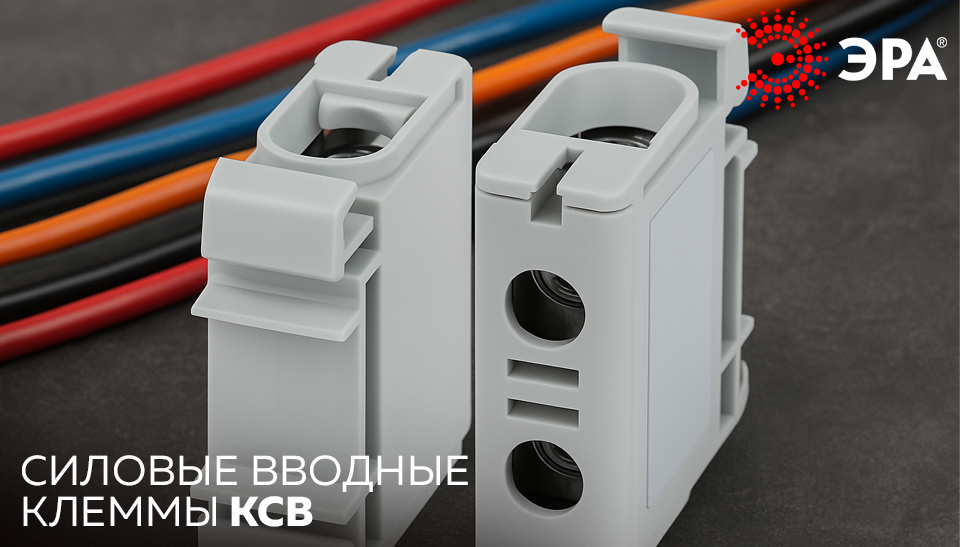 Силовые вводные клеммы КСВ от ЭРА – надёжное решение для НКУ и распределительных щитов Силовые вводные клеммы КСВ от ЭРА – надёжное решение для НКУ и распределительных щитов