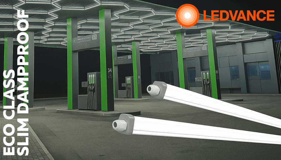 LEDVANCE представляет ECO CLASS SLIM DAMPPROOF со сквозной проводкой