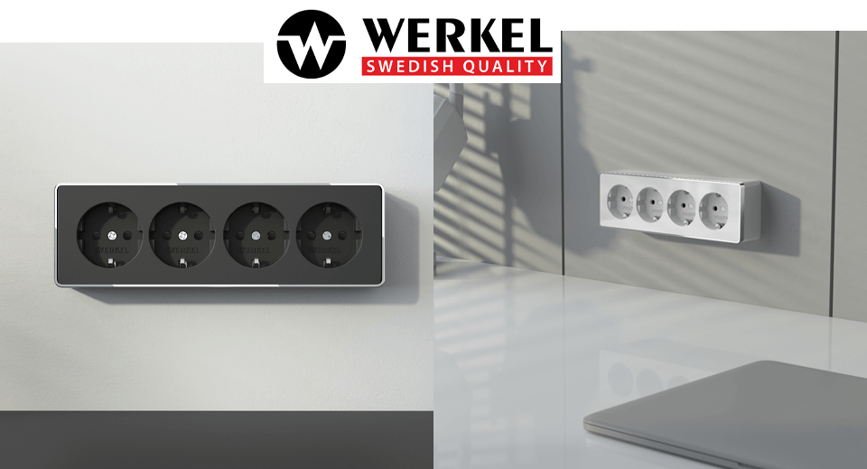 Werkel расширяет серию Gallant: представлены четверные накладные розетки в популярных цветах