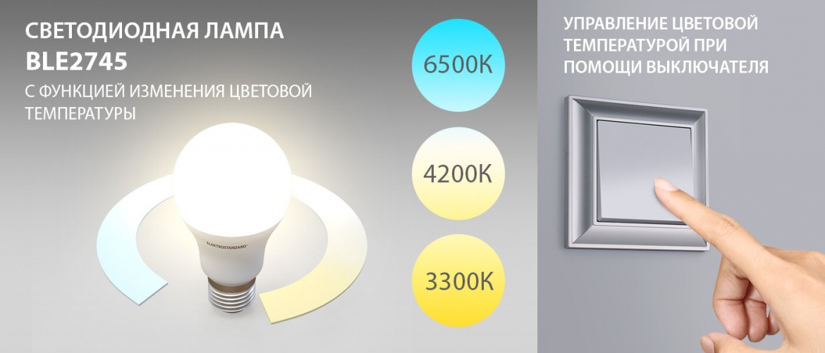 Светодиодная лампа BLE2745 с функцией изменения цветовой температуры от Elektrostandard