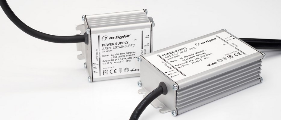 Герметичные блоки питания серии ARPV-LG от Arlight