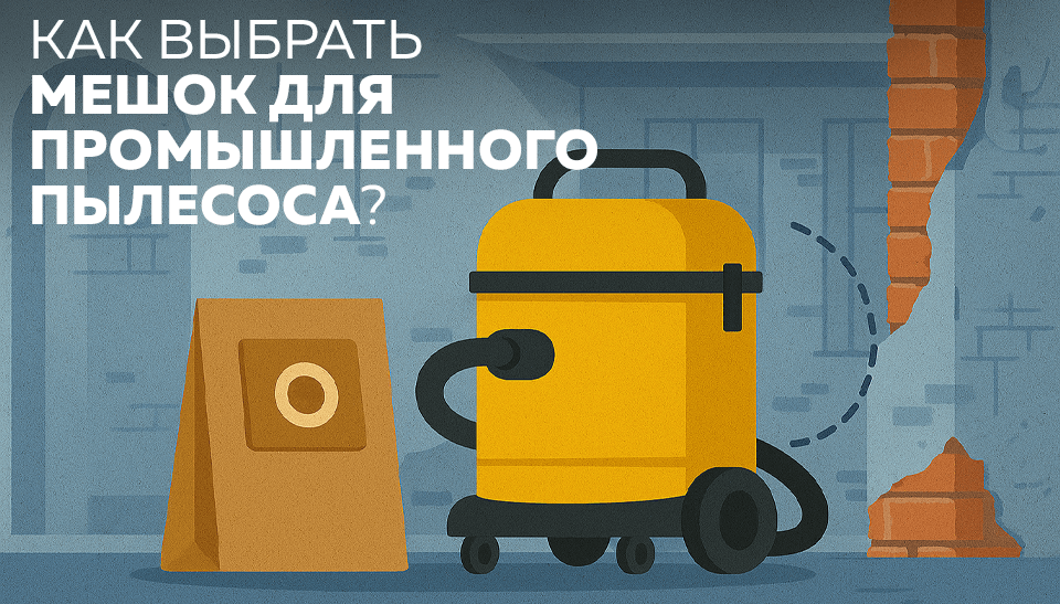 Как выбрать мешок для промышленного пылесоса