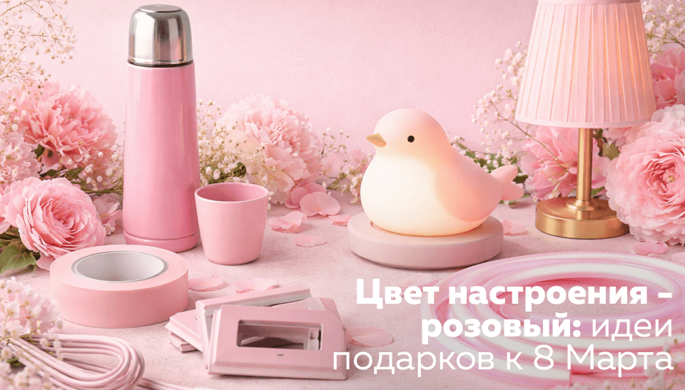 Цвет настроения - розовый: идеи подарков к 8 Марта