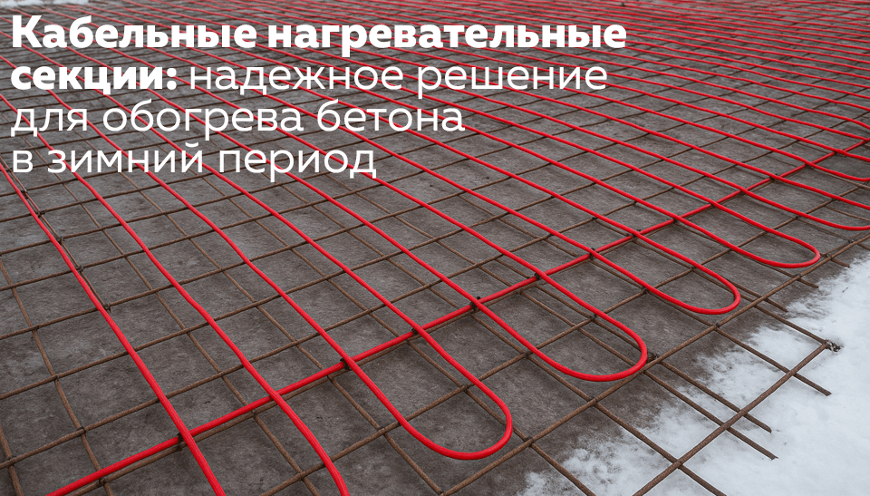 Кабельные нагревательныесекции: надежное решениедля обогрева бетонав зимний период Кабельные нагревательныесекции: надежное решениедля обогрева бетонав зимний период