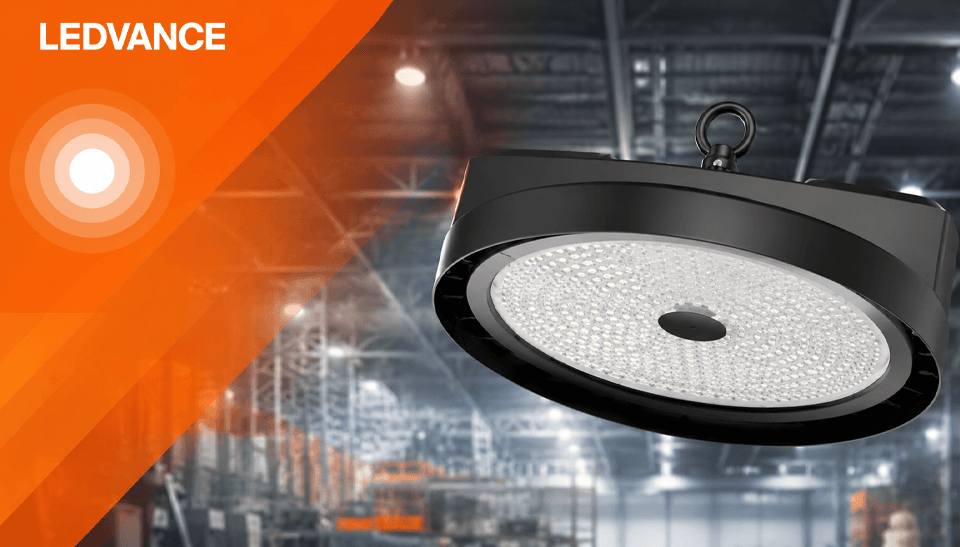 LEDVANCE представляет HIGH BAY HEAVY DUTY – промышленный светильник с переключаемой мощностью до 195 Вт