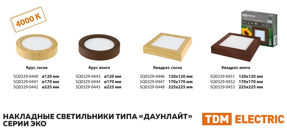 новость Расширение ассортимента TDM накладные светильники типа «Даунлайт» серии ЭКО.jpg