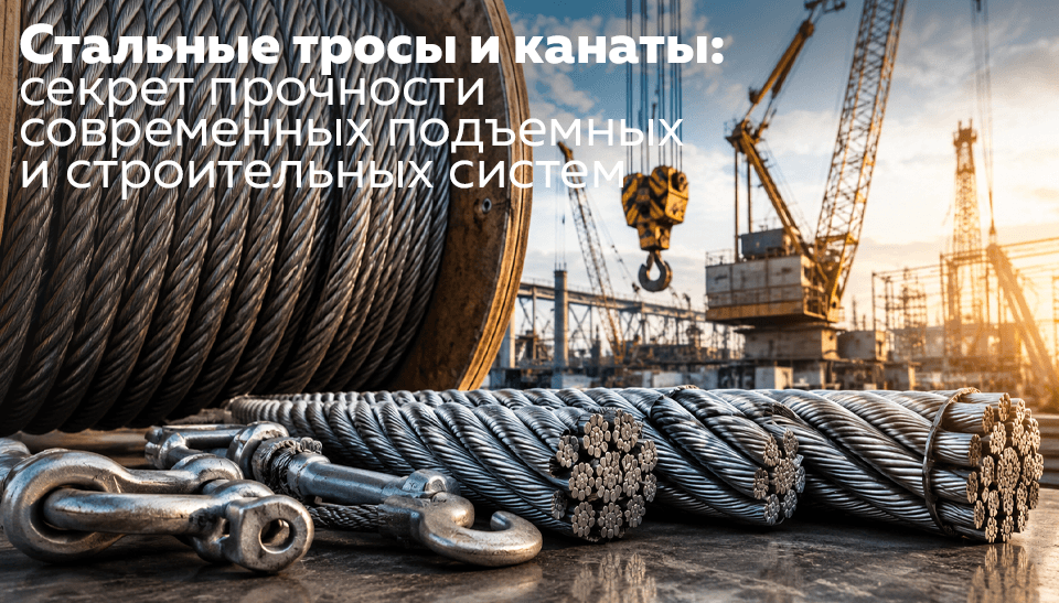Стальные тросы и канаты секрет прочности современных подъемных и строительных систем