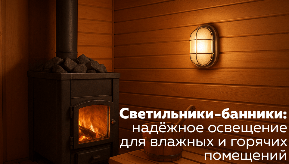Светильники-банники: надёжное освещение для влажных и горячих помещений