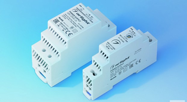 Блоки питания ARV-DR для установки на DIN-рейку от Arlight Блоки питания ARV-DR для установки на DIN-рейку от Arlight