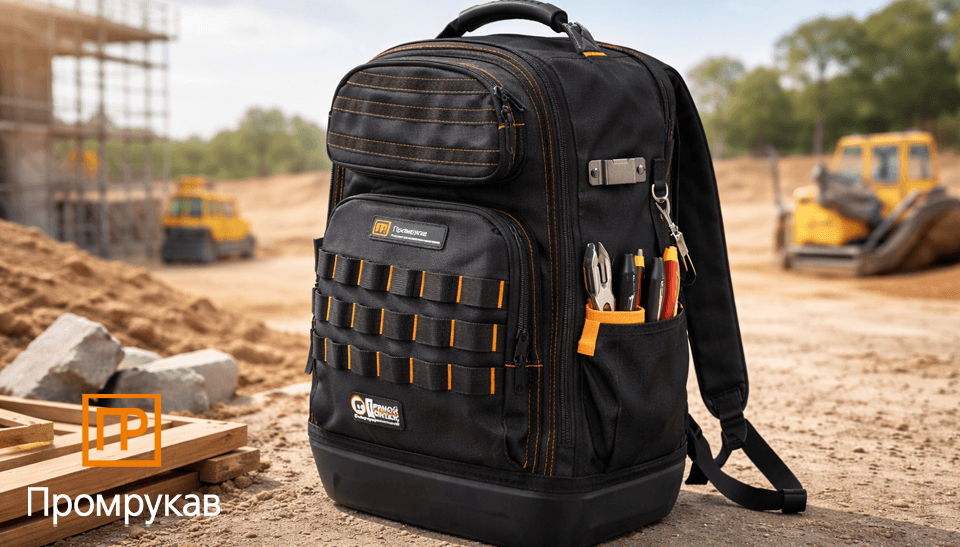 Промрукав представляет профессиональный рюкзак для монтажников и мастеров