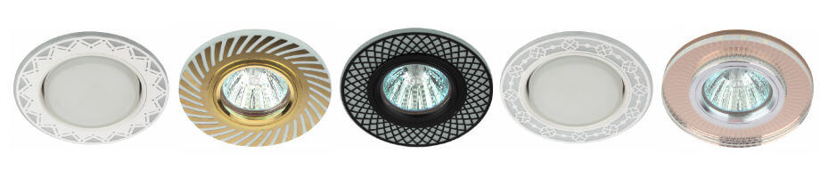 Точечные светильники с LED-подсветкой ЭРА Точечные светильники с LED-подсветкой ЭРА